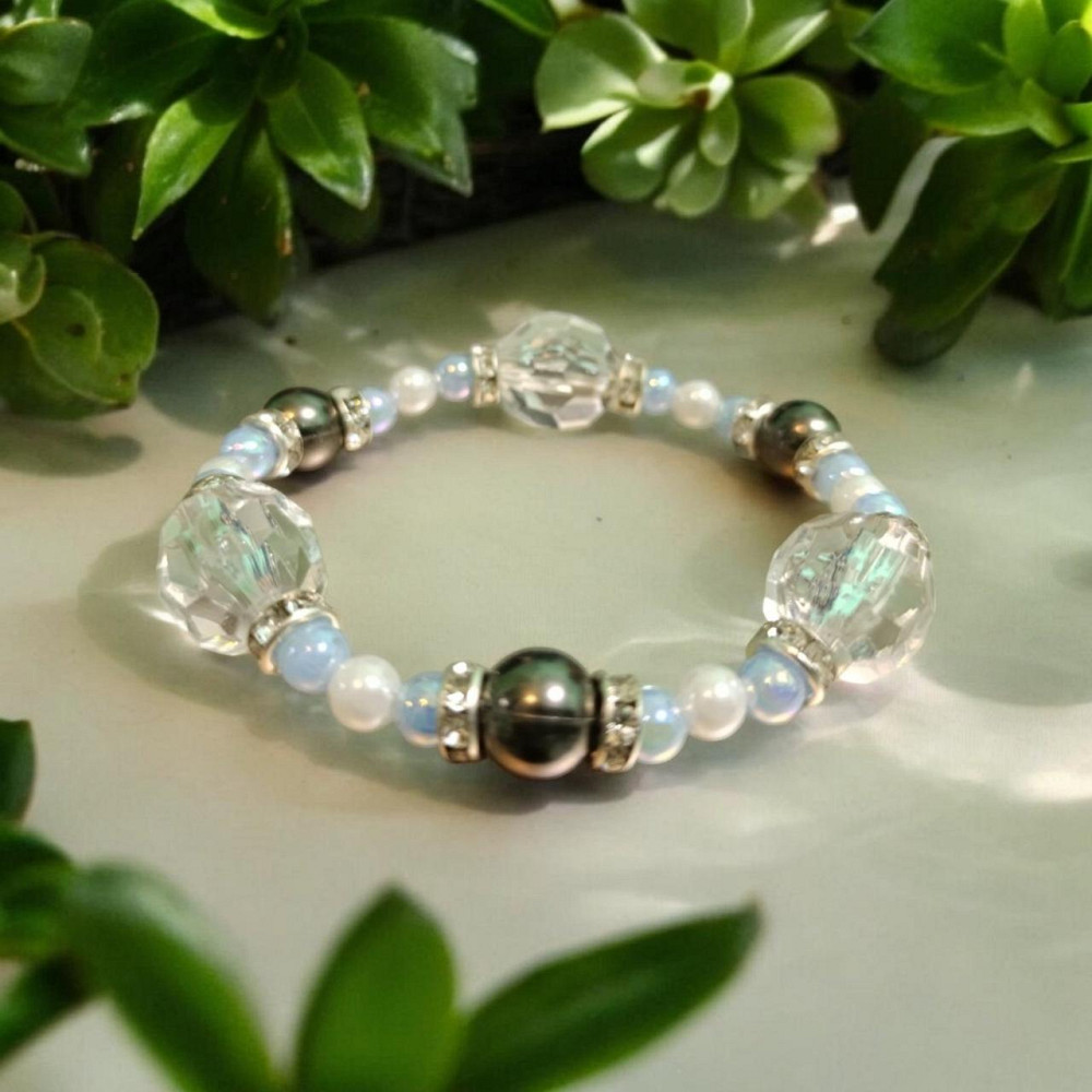 Браслет біло-блакитний Одеса - фото 1