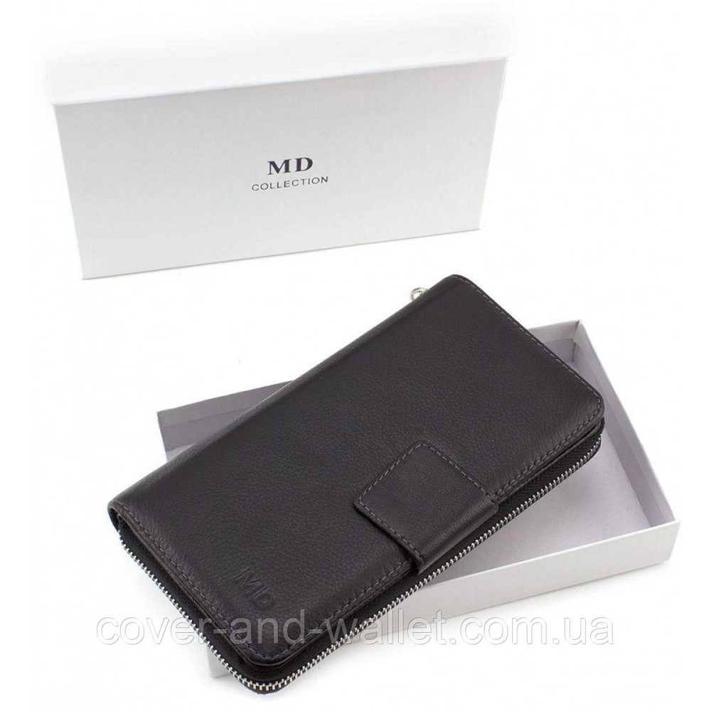 Кожаный мужской кошелек клатч на магнитной застежке Marco Coverna MC 7m-183 Киев - изображение 4