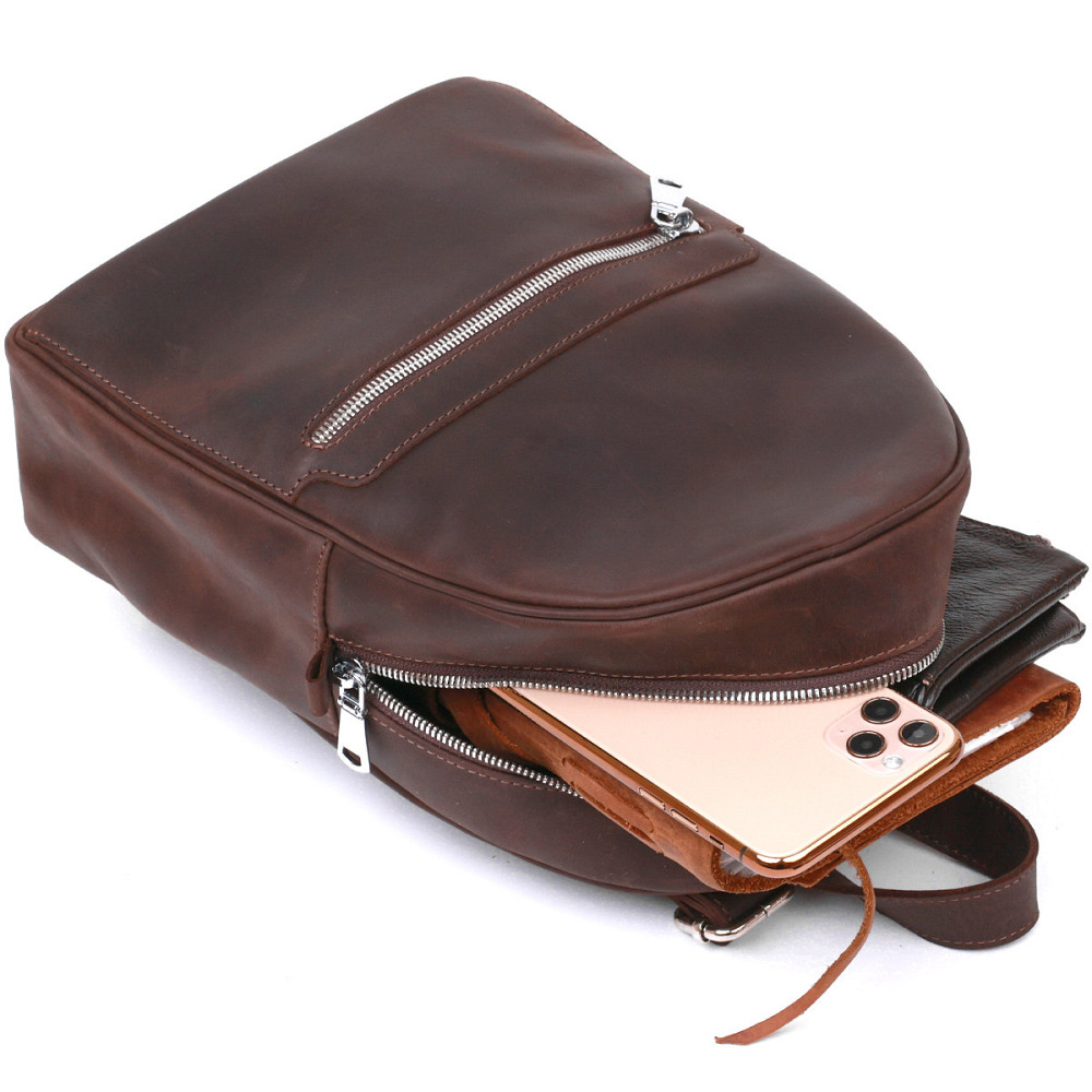 Винтажный женский рюкзак Shvigel 16314 Коричневый Киев - изображение 5