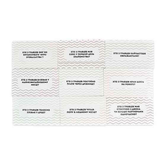 Карточная игра Глубокие вопросы 30578 фишки голосования 49 штук Винница