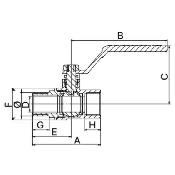 Кран шаровой Europroduct EP.211 - 1/2