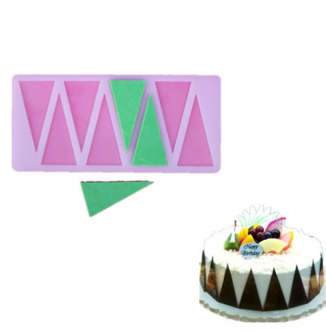 Молд для шоколада Треугольники 109 на 215 мм серый Киев - изображение 8