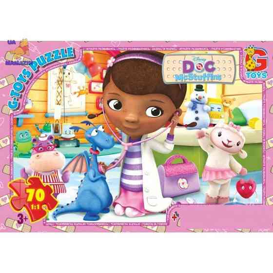 Дитячий пазл "Лікар Плюшева" DP00642 постер 70 елементів Вінниця