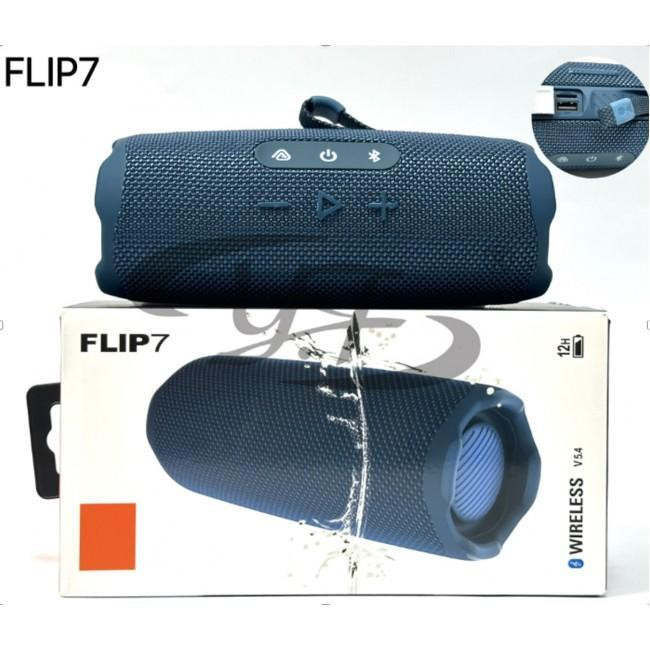 Портативна колонка FLIP7 з Bluetooth, потужним стереозвуком, LED-підсвіткою та акумулятором для дому і вулиці Одеса - фото 1