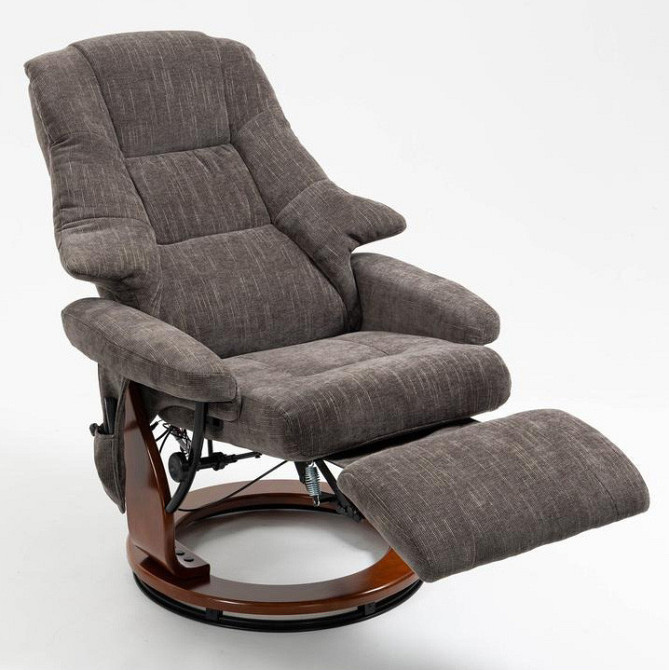 Крісло для відпочинку Avko Style ARMH 003 Dark Grey з масажем, підігрівом і підставкою для ніг Київ - фото 2