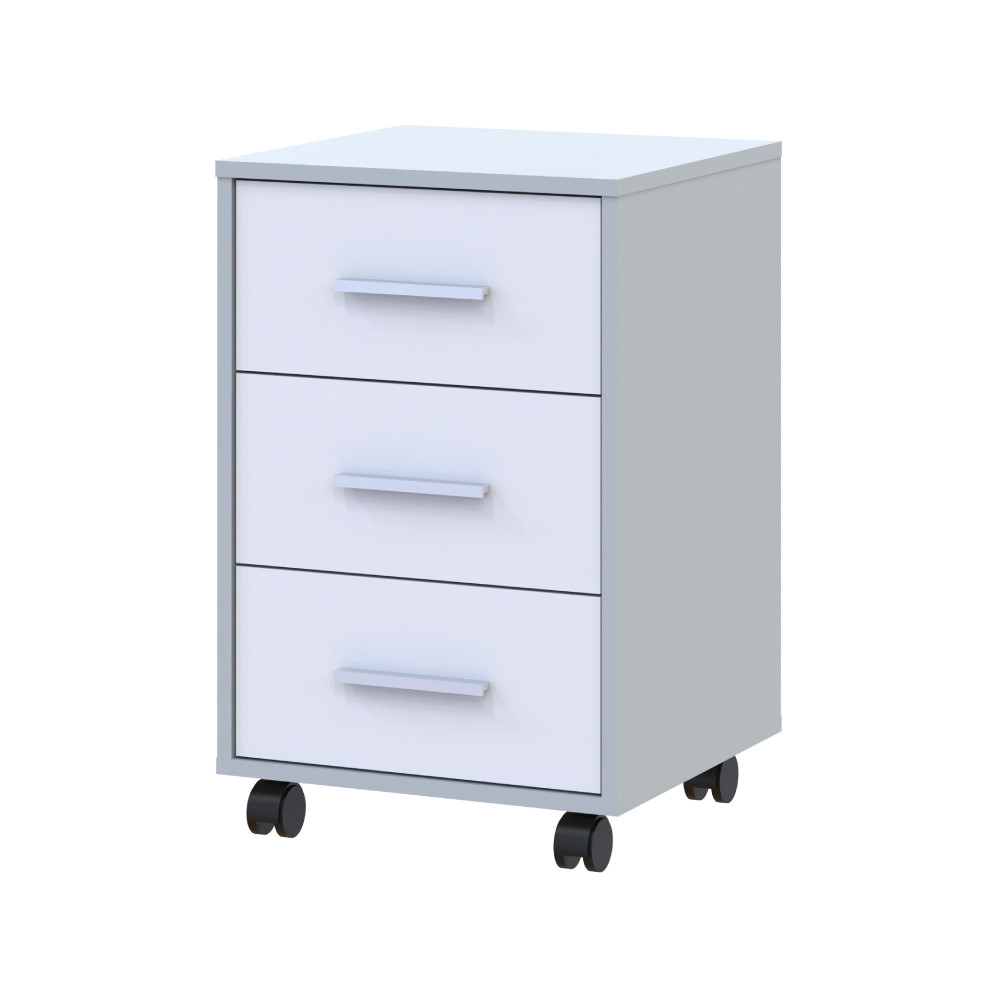 Тумба офисная Doros Т3 43х42х66,4 см Серый/Белый (DRS-011402) Львов - изображение 1