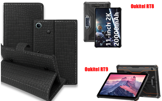Книжка-трансформер для планшета Oukitel Rt7 Titan 4G, Rt7 Titan 5G, колір Black Krokodil Black Київ