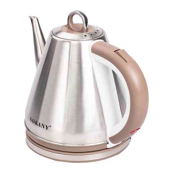 Чайник электрический 1.5 л Sokany электрочайник дисковый 1100 Вт Киев