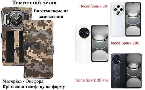 Тактический чехол для Realme GT 5G, realme GT 6, realme GT 6T, крепится к снаряжению на липучке Киев