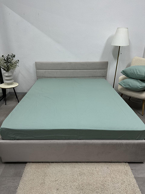 Ecotton Простирадло на резинці Ecotton 90х200 см з бавовни Мint м'ятний Коломия - фото 3