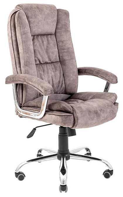 Офисное Кресло Руководителя Richman California Morant 03 Хром М1 Tilt Кофейный Киев - изображение 1