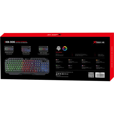 Клавиатура Xtrike ME KB-306 LED USB UA Black (KB-306UA) Винница - изображение 8