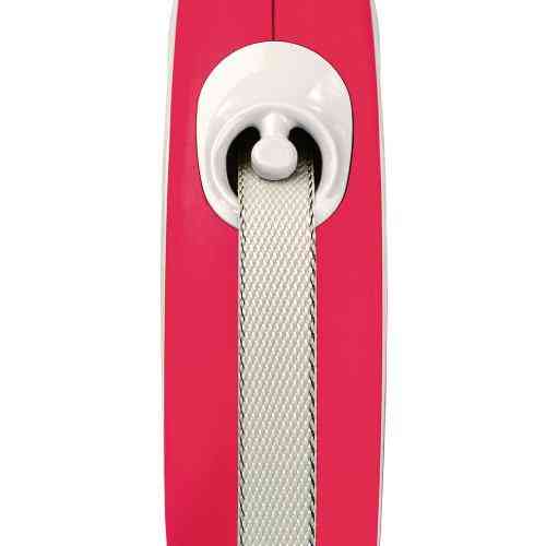 Рулетка Flexi New Comfort для собак, стрічка, розмір M, 5 м (червона) Вінниця