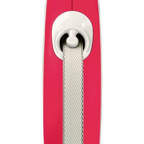 Рулетка Flexi New Comfort для собак, стрічка, розмір M, 5 м (червона) Вінниця - фото 2