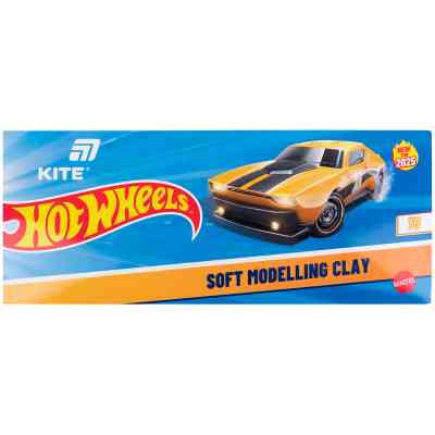 Пластилін Kite Hot Wheels восковий, 18 кольорів, 360 г (HW25-085) Вінниця