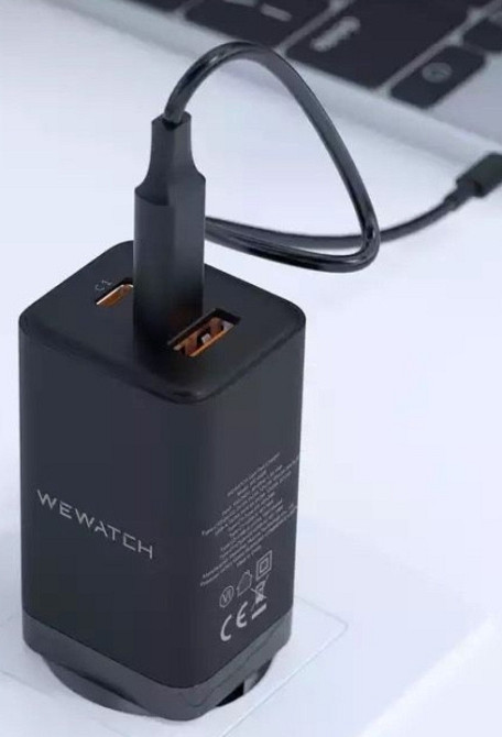 Зарядное: Xiaomi 65W GaN Pro WEWATCH QC зарядка PD MacBook Киев - изображение 3