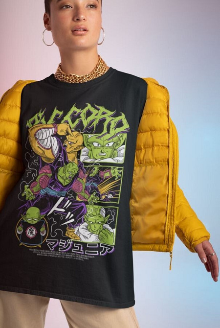 Футболка з аніме принтом Аніме Манга Отаку Аніме оверсайз (S/M/L) Чорний AnimeJ1178 Дніпро - фото 2