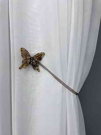 Магніти для штор і гардин Метелик Люсі набір 2 шт Коричневий (81-169) Київ