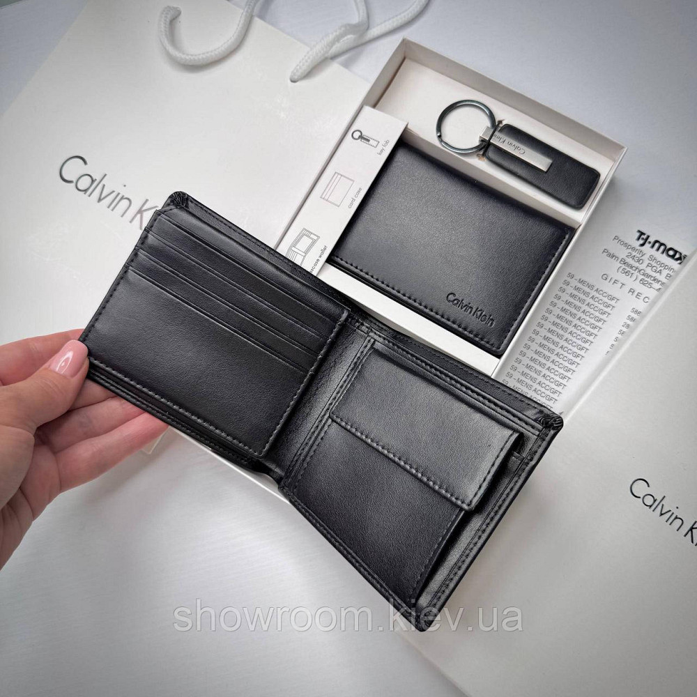 Фирменный мужской набор: кошелек и картхолдер в подарочной упаковке (2644) Киев - изображение 8