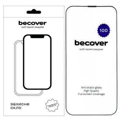 Стекло защитное BeCover Apple iPhone 14 Plus 10D Black (711326) Винница