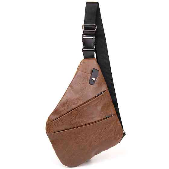 Сумка слінг кожзам Vintage 20567 Світло-коричнева Київ