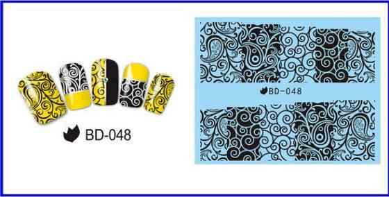 Наклейки для нігтів BD-048 Київ