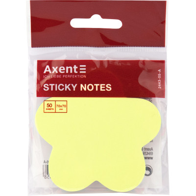 Бумага для заметок Axent с клейким слоем цветок 70х70мм, 50 листов (2443-05-A) Винница - изображение 2