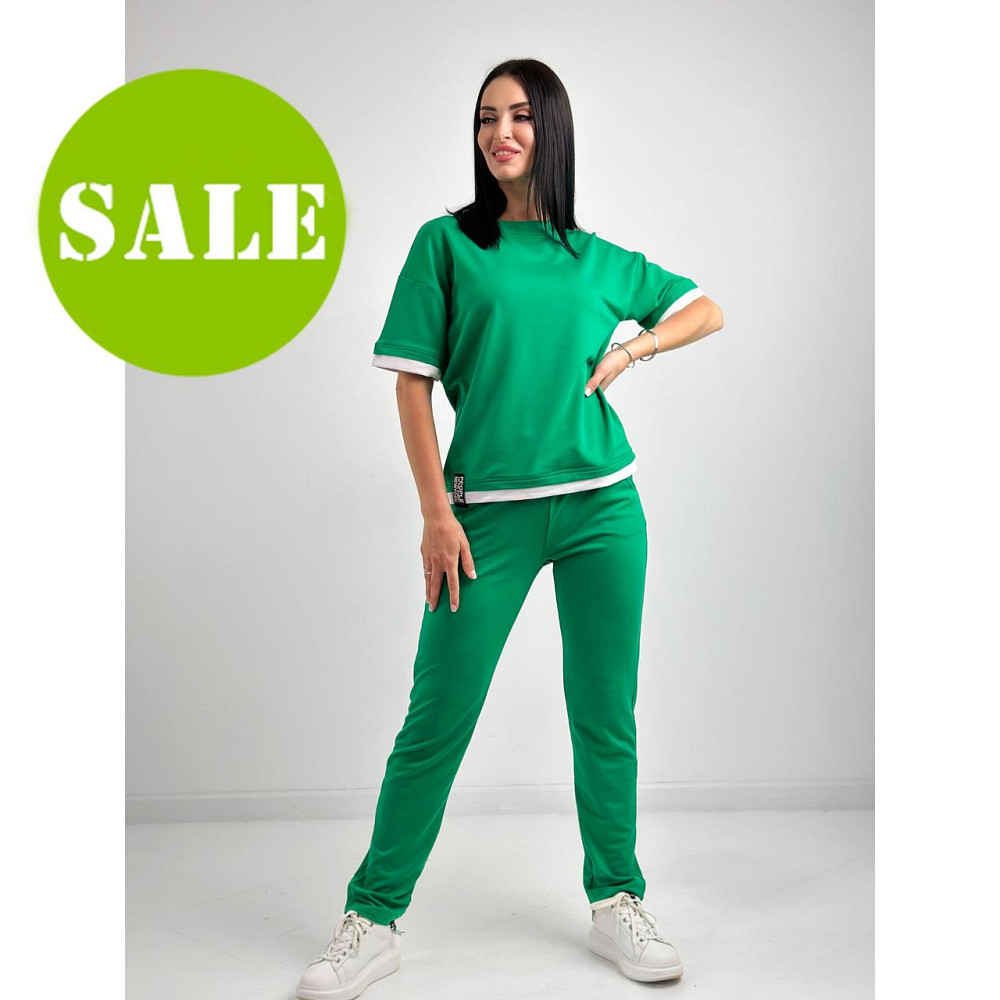 Летний трикотажный костюм-двойка 