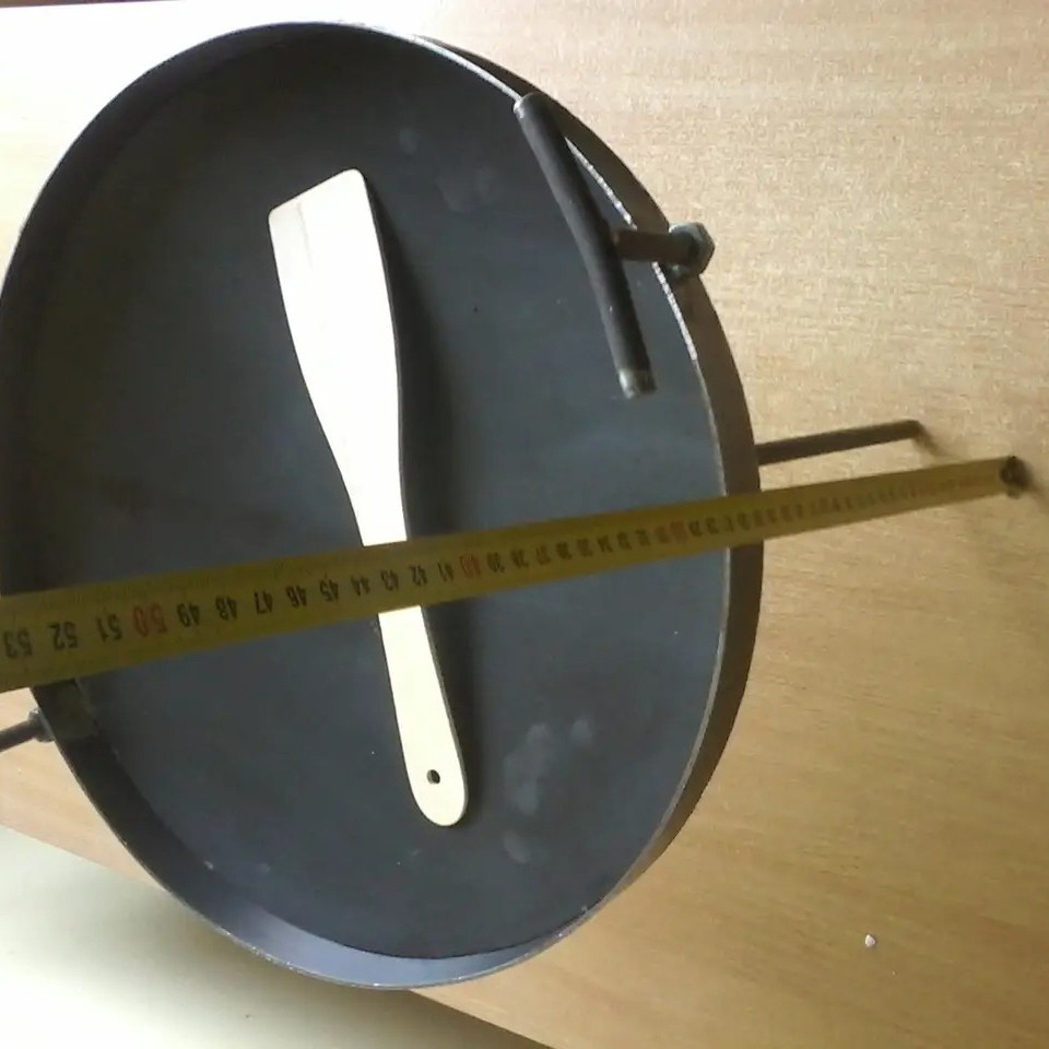 Сковорода з диска борони для багаття 40 см з кришкою для пікніка, диск для смаження Київ - фото 9