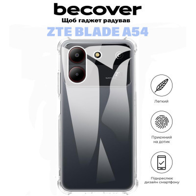 Чохол до мобільного телефона BeCover Anti-Shock ZTE Blade A54 Clear (710865) Вінниця - фото 2