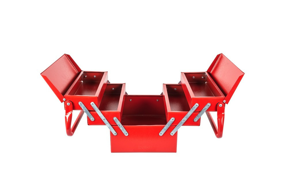 Ящик для инструмента MASTERTOOL металлический 330 мм 3 яруса/5 отделений 79-3305 Ровно - изображение 2