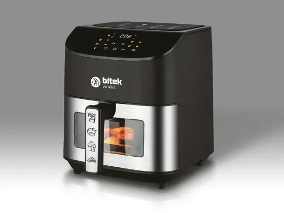 Аэрофритюрница BITEK BT-9501 4200Вт 10л с грилем, запеканием, таймером и термостатом для готовки без Киев