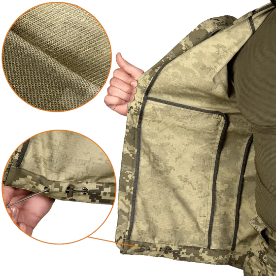 Тактический мужской костюм Stalker 3.0 Twill (куртка и брюки) Пиксель M Винница