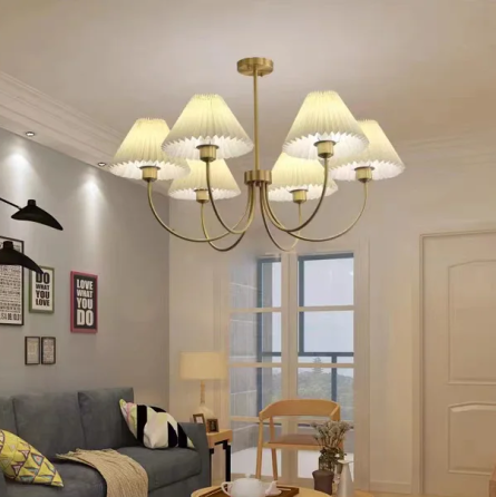 Світлодіодна люстра Дзвін cx911 (Золота) на 6 плафонів Вінниця