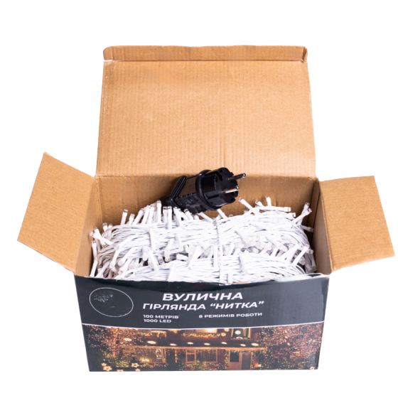 Garlando Гірлянда Різдвяна фея вулична 100 м 1000 LED білий провід Мультиколір CF1000L100MWML Коломия