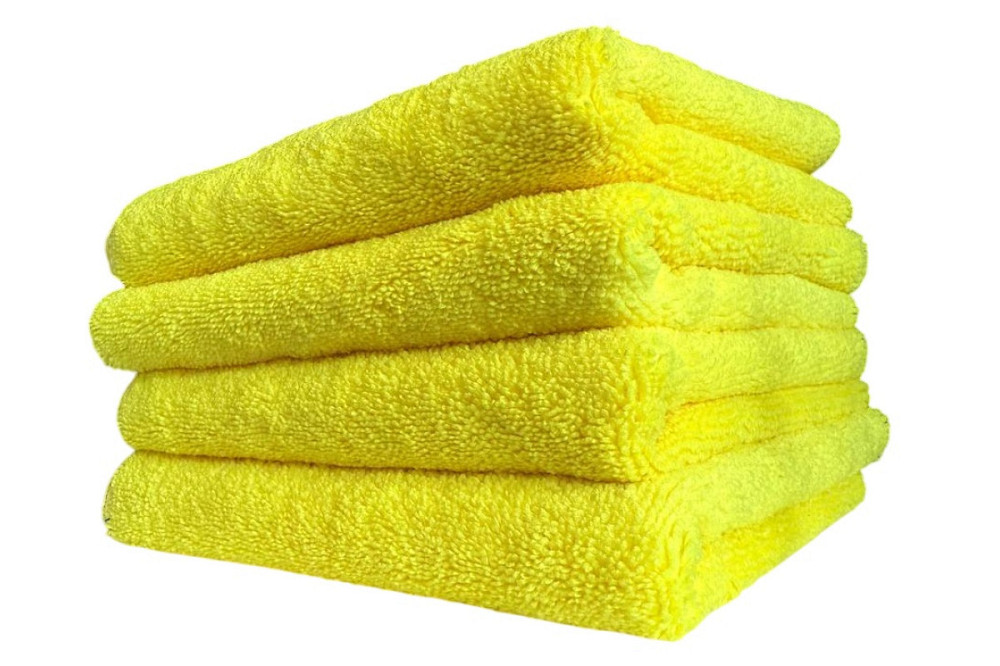 Серветка з мікрофібри De-Wash 60х40 см для догляду за автомобілем (жовта) Київ - фото 1