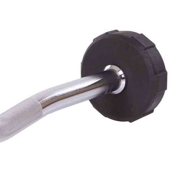 Штанга фіксована вигнута поліуретанова LI NUO 3623-10 довжина 109 см 10 кг Київ