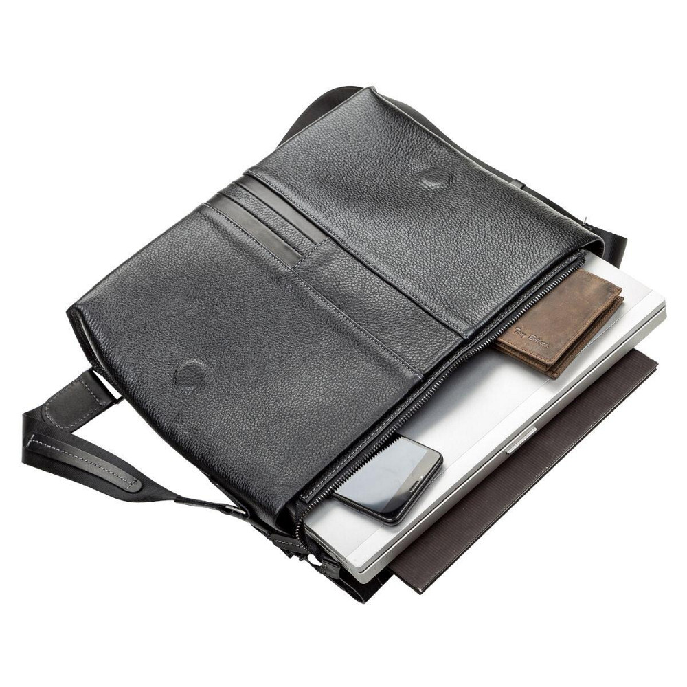 Сумка чоловіча SHVIGEL 11106 шкіряна Чорна Київ - фото 3