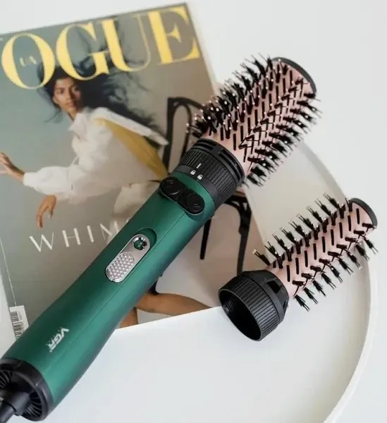 Фен-щітка Hot Air Styler VGR V-493, 1000 Вт, 2 режими, 22 см, шнур 360°, що обертається, 2 м кабель, 4 насадки Одеса - фото 6