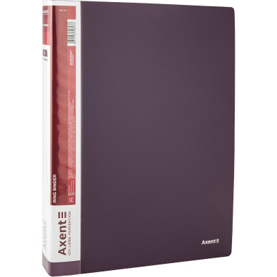 Папка на кольцах Axent А4 с 2-мя кольцами 700 мкм 25 мм Сливовая (1207-11-A) Винница - изображение 1
