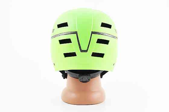 Шолом велосипедний підлітковий BMX M (55-58см), 16 вер. отворів, зелений матовий Київ