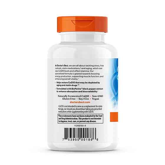 Коензим Q10 з біоперином Doctor's Best CoQ10 with BioPerine 100 мг 120 капс Київ