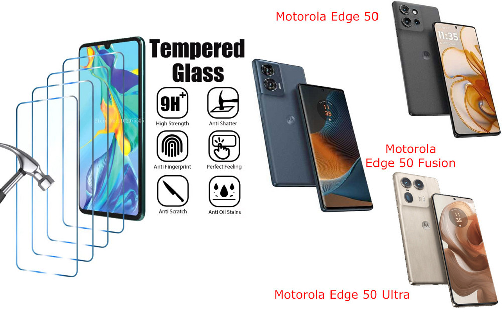 Захисне скло ArmorGlass для Motorola Edge 50, Edge 50 Fusion, Edge 50 Ultra – стійке до подряпин та ударів Київ - фото 1