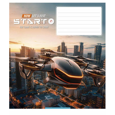 Зошит Школярик Let's start 12 аркушів лінія (012-3411L) Вінниця - фото 3