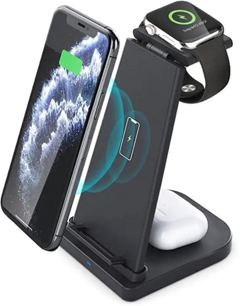 Безпровідна зарядка 3в1 15W 25815 Луцьк - фото 1