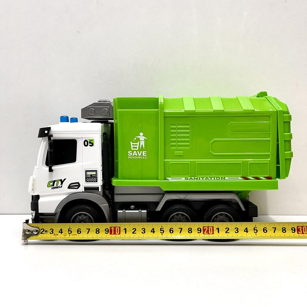 Машина сміттєвоз на радіокеруванні світлові ефекти 29 см Зелена (YJ-117-1-2) Чернігів - фото 5