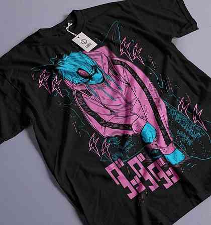 Футболка аниме Евил Ейе Аниме Хоррор оверсайз (S/M/L) Черний AnimeJ1047 Днепр