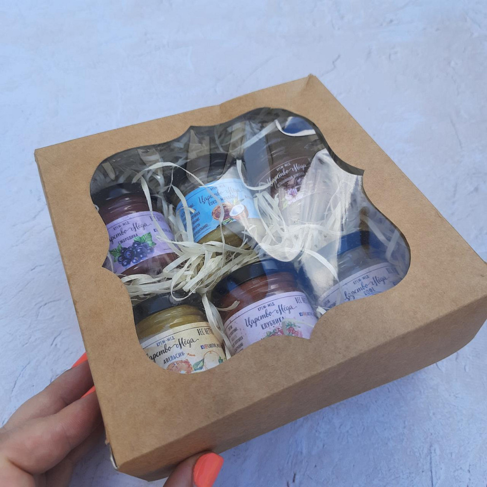 Солодкий дегустаційний подарунок з крем медом №25, 6 шт. по 50 грамів Одеса - фото 3