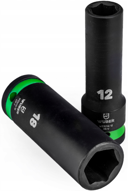 Набор ударных торцевых головок 1/2» 10-19мм Wuber (Польша) Киев - изображение 4