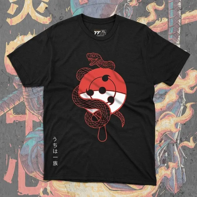 Футболка для подростка мальчика с принтом Наруто Клан Учіха 2 Размер 160 Anime10096 Днепр - изображение 1